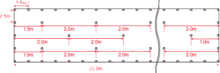 止めピン打設位置図_2×25