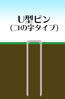 土中の様子_U字コの字型ピン