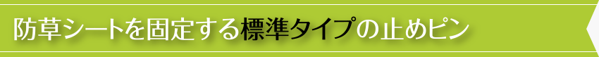 標準タイプの止めピン