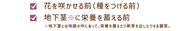 草むしりの最適な時期