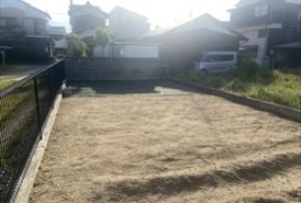 防草シート施工前