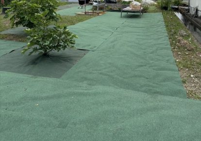 農地の防草シート事例（畑・家庭菜園）