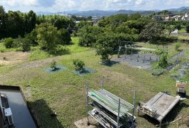 防草シート施工前