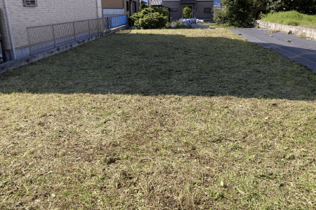 空き地の雑草対策事例 施工前
