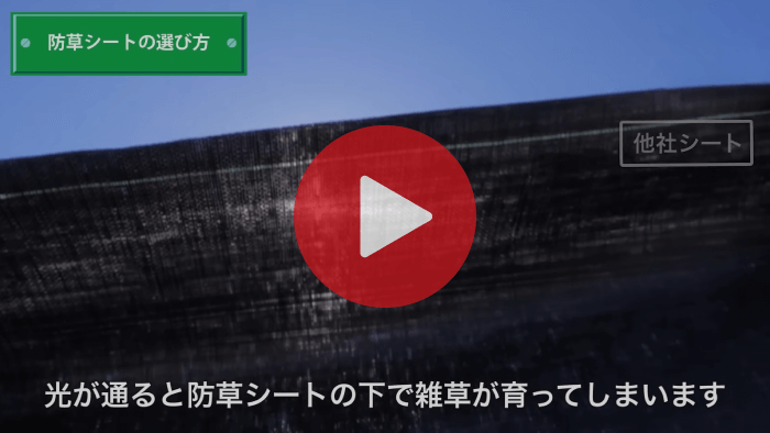 防草シート遮光率の動画