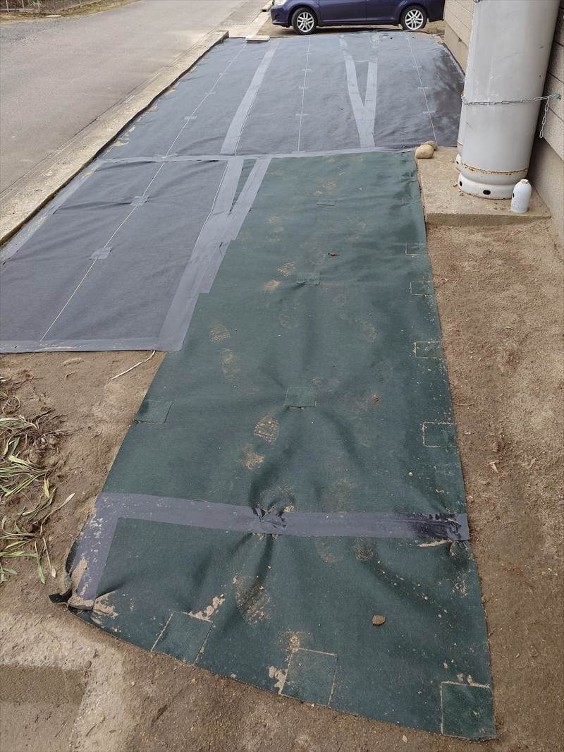 【よたろう様】お庭の雑草対策事例