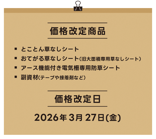 価格改定