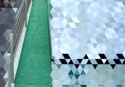 宅地の防草シート事例（通路）