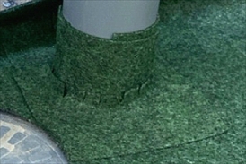 とことんテープでパイプの隙間対策