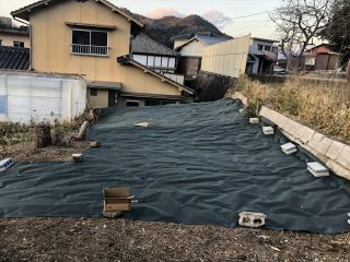 とことん防草シートライトの施工事例