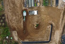 防草シート施工前