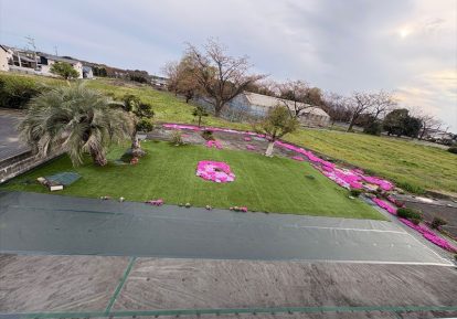 宅地の防草シート事例（お庭）