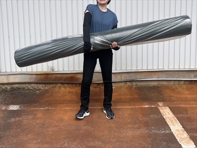 がっちり草なしシート2m×25mを持ってみる