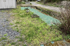 防草シート施工前