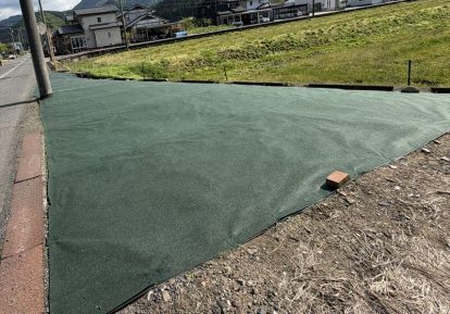 空き地の防草シート施工事例