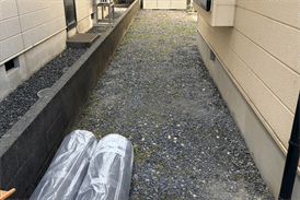 防草シート施工前