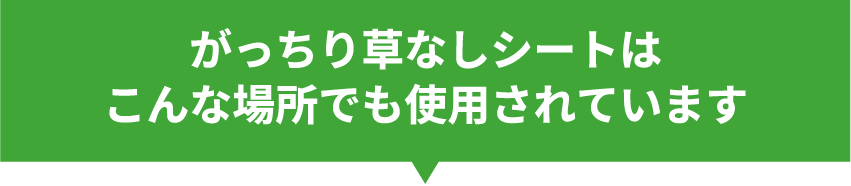 がっちり草なしシートはこんな場所でも使用されています
