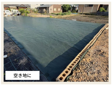 空き地に