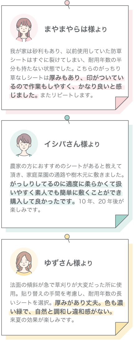 お客様の声sp