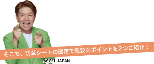 防草シートの選定で重要なポイント