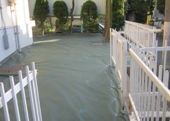 宅地専用草なしシートの完成事例