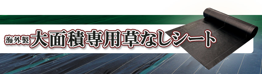 大面積専用草なしシート