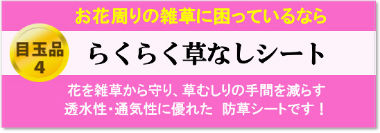 【 目玉４ 】らくらく草なしシート