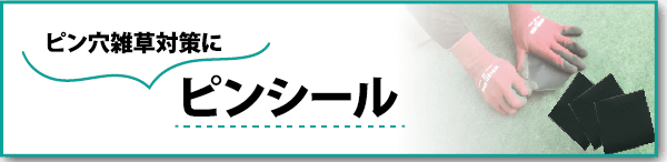 ピン穴雑草対策に『ピンシール』