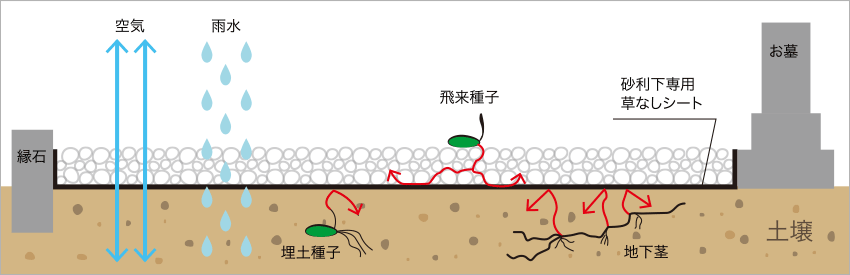 防草シートの仕組み