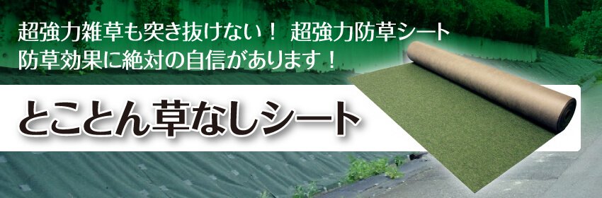 超強力雑草も突き抜けない！超強力防草シート 防草効果に絶対の自信があります！